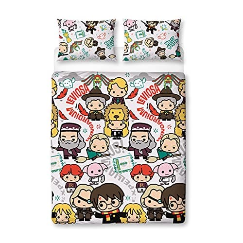 Image of Harry Potter Duvet Cover Scene Design | Reversible 2 Sided Bedding Duvet Cover, Official Merchandise Pillow Case (Double)