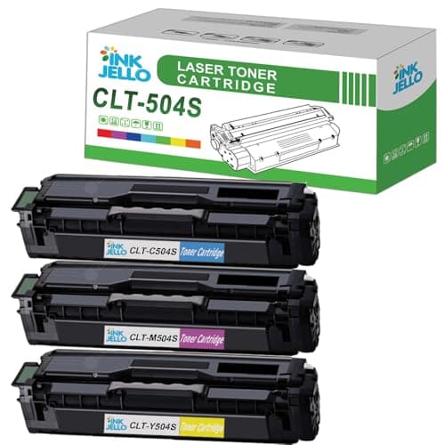Image of InkJello Compatible Toner Cartridge Replacement for Samsung CLP-415N CLP-415NW CLX-4195FN CLX-4195FW Xpress SL-C1810W Xpress SL-C1860FW CLT-504S (C/M/Y, 3-Pack)