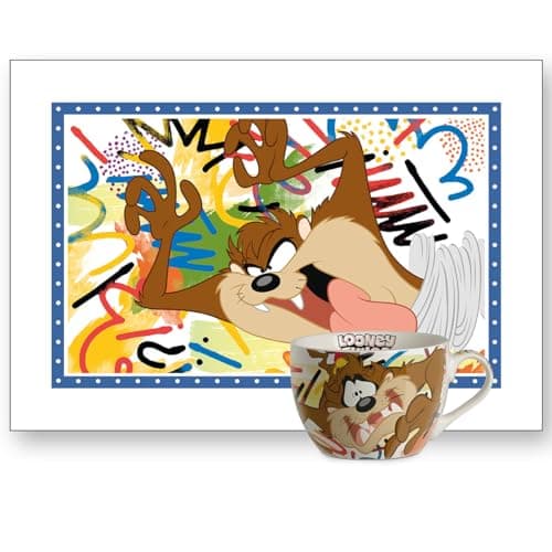 Image of Egan Looney Tunes 2 Piece Kids Dinner Set with Looney Tunes Characters - Tableware (TAZ)