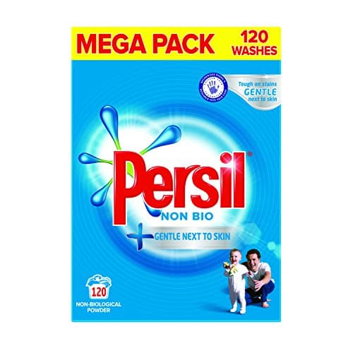 Image of Persil Non Bio Colour Washing Powder, Clean And Fresh Fragranced Laundry Detergent For Clothes, Large Family Pack (8.4 kg)
