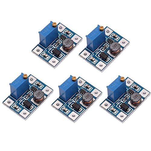 Image of DollaTek 5PCS SX1308 DC Voltage Regulator Step Up Boost Converter Power Supply Module 2-24V to 2-28V 2A