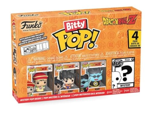 Image of Funko Bitty POP! Dragon Ball Z and A Surprise Mystery Mini Figure - 0.9 Inch (2.2 Cm) Collectable - Stackable Display Shelf Included - Gift Idea - Party Bags Stocking - Cake Topper - Anime Fans