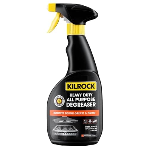 Image of 3x 500ml Heavy Duty All Purpose Degreaser Spray - Powerful Grease Stain Remover for Kitchen, Bathroom, Fabrics, Carpets, Plastics, Engines, and Machinery
