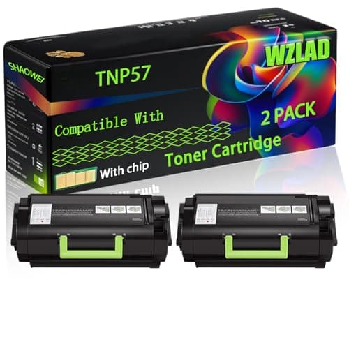 Image of WZLAD TNP57 Compatible for Konica Minolta Toner Cartridge with Chip Bizhub 4402P Printers, High Yield Value Pack Black Consumables Multi-Pack Remanufactured Compatible (2-Pack Black)