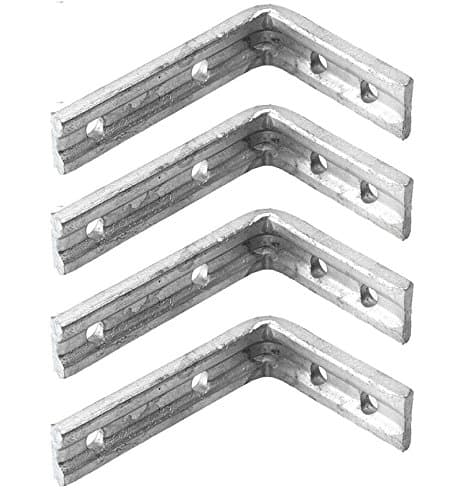 Image of Heavy Duty Galvanised Shelf Bracket 4 Pack - 6x5" / 150x125mm