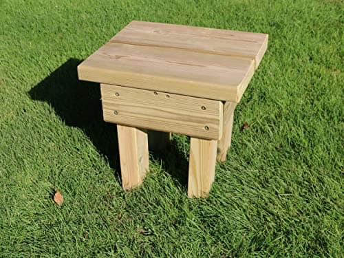 Image of Churnet Wooden Outdoor Footstool