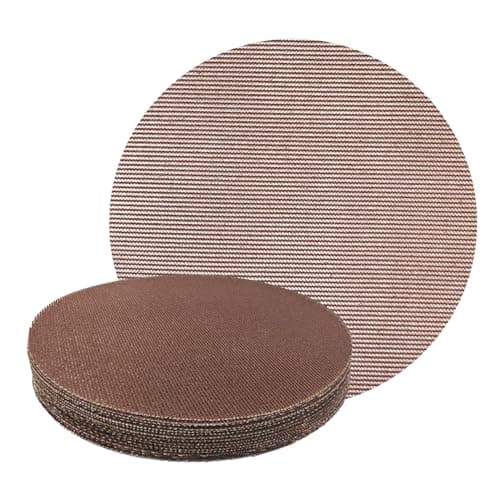 Image of GZKTY 20 Piece Mesh Round Sanding Discs, 225mm Diameter, Hook & Loop, Grits 120, Suitable for Drywall Sander Long Neck Sander Sanding Giraffe