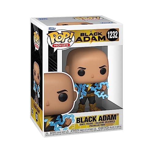 Image of Funko POP! Movies: DC - Black Adam With Lightening Chest - 1/6 Odds for Rare Chase Variant - Collectable Vinyl Figure - Gift Idea - Official Merchandise - Toys for Kids & Adults - Movies Fans