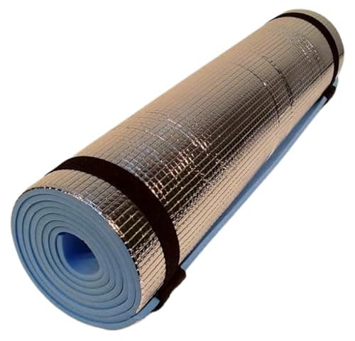 Image of DELMAN Camping | WATERPROOF | Rolling Mat for Camping | Outdoor and Indoor activities | Eva Camping Yoga/Exercises Mat | Eva Foam Sleeping Mattress | Thermal Insulated | Aluminum Foil (Eva Foil Mat)