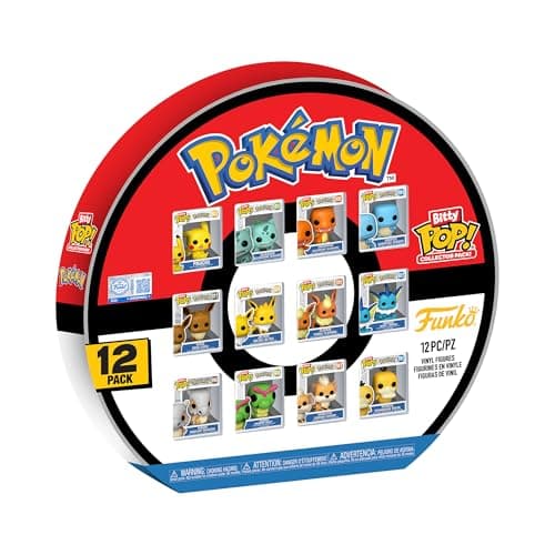 Image of Funko Bitty Pop! Pokemon: 12 Pack - Includes Pikachu, Eveee, Charmander, Squirtle and more - 0.9 Inch (2.2cm) - Collectable Mini Figure - Miniature Toys - Gift Idea