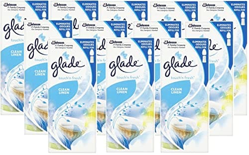 Image of GLADE TOUCH N FRESH REFILLS CLEAN LINEN 10ML EACH (PACK OF 12)