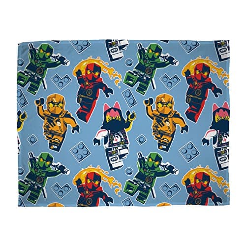 Image of Character World Officially Licensed Lego Ninjago Fleece Blanket | Super Soft Warm True Design Throw, | Perfect For The Home, Bedroom, Camping & Sleepovers