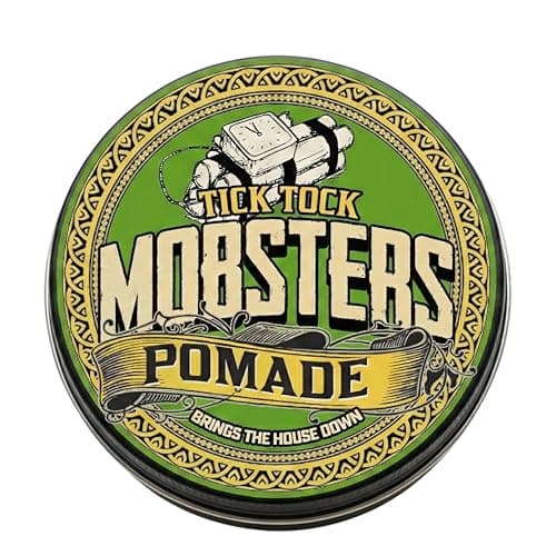 Image of Mobsters Pomade for Men - Strong Hold, Matte Finish Water-Based Pomade for Men, Easy Wash Out, Non-Greasy, Long-Lasting Mens Hair Wax for Slick Back, Easy Wash Out, Compact Tin, Various Scents
