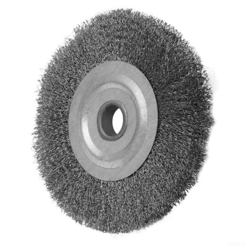Image of Steel Wire Brush Wheel, Portable Tool Accessory Flat Crimped Wire Wheel Brush, 100mm Outer Diamter, 13mm Internal Diamter
