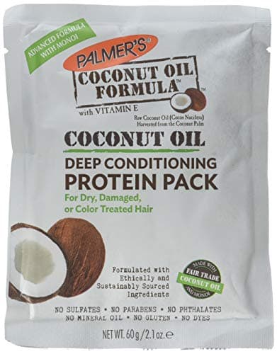 Image of Palmers Coconut Hair Oil Formula With Deep Hair Conditioning Protein Pack , 2.1 Oz ( Pack of 2 )