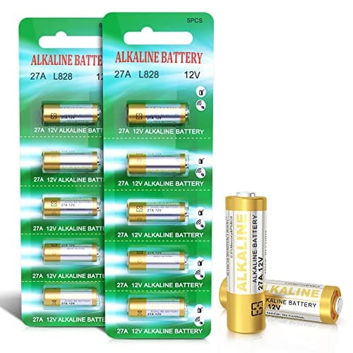 Image of 27A 12V Alkaline Batteries V27A LR27A MN27 L828 A27 12V Battery Pack of 10