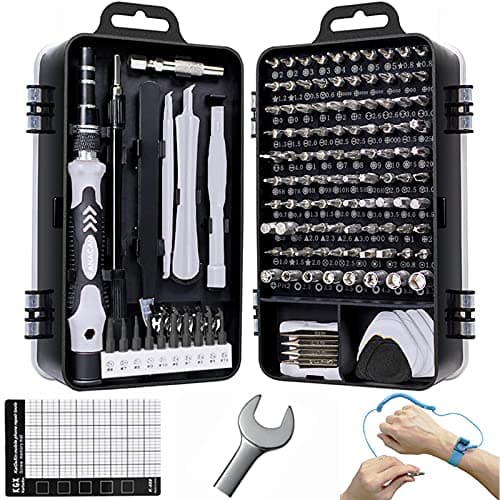 Image of FANACAN 140in1 Precision Screwdriver Set Small Screwdriver Bit Set for DIY Electronic Repairs - Mini Computer Repair Tool Kit - Micro PC, Laptop, iPhone, MacBook Repairing Tools with Case (Grey)