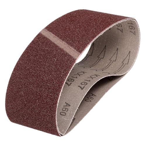 Image of sourcing map 100mm x 610mm Sanding Belts, 2 Pcs 60 Grits Aluminum Oxide Abrasive Belt Sander File Belt for Woodworking, Metal Polishing, Knife Sharpener