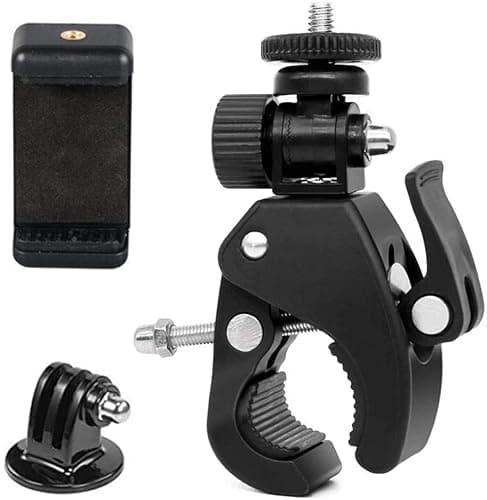 Image of micros2u Roll Bar/Cage Handlebar Seatpost Mount Clamp Arm. Compatible with GoPro Hero, ActionCam, Camera, Phones, Insta360