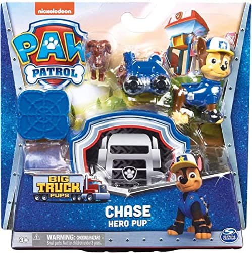 Image of Paw Patrol Big Truck Pups – Hero Pup Figure – Joins Mission Truck with 1 Puppy Figure, 1 Small Animal and Accessories Children's Toy 3 Years + – Random Model