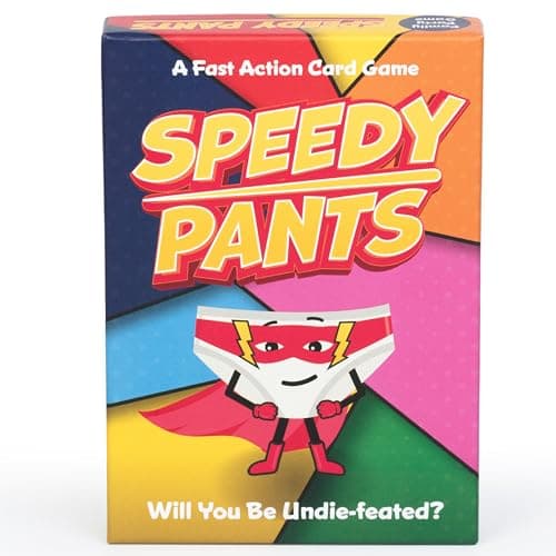 Image of Speedy Pants | MadeForMums Great Gift Award Winner for Kids & Teens | Best Family Card Game Gold Award | Travel Game Ages 6 7 8 9 10 + | 10 Funny Games in 1