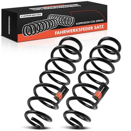 Image of Frankberg 2x Coil Spring Rear Axle Compatible with Octa.via III 5E3 NL3 NR3 Hatchback Golf V 1K1 Hatchback Golf VI 5K1 Hatchback Replace# 5Q0511115E