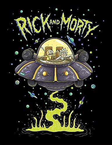 Image of Pyramid International "Rick and Morty Ufo Framed Print Memorabilia, Multi-Colour, 30 x 40 x 1.3 cm