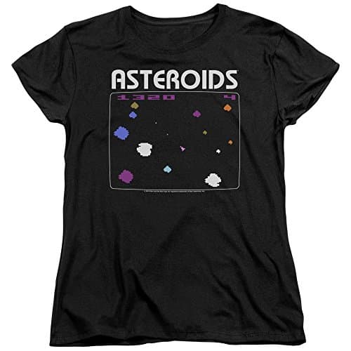 Image of Atari - Womens Asteroids Screen T-Shirt, Large, Black