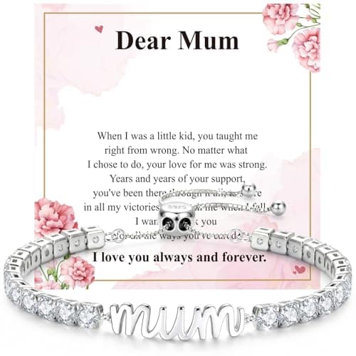 Image of J.Fée Mothers Day Gifts, Mum Bracelet 925 Silver Bracelet for Women, Mothers Day Gifts for Mum Gift On Her Birthday