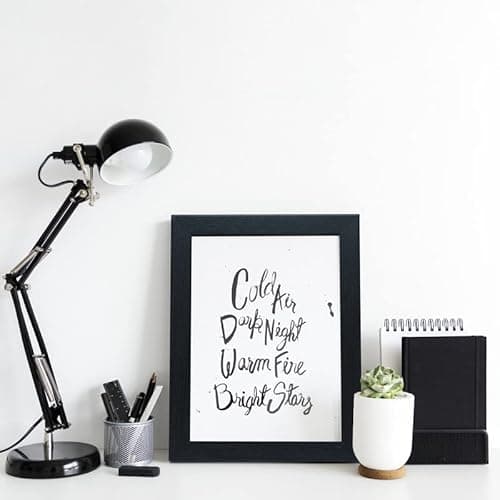 Image of 24x30 Cm Black Wooden Effect Picture Frame – Wall Mountable | Photo/Poster Frame |Perfect frame for framing jigsaw puzzles.
