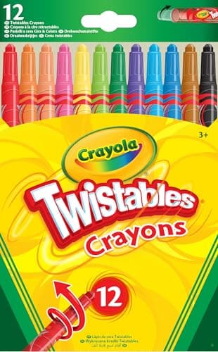 Image of CRAYOLA Twistables Colouring Crayons, Multicolor, 12 Count (Pack of 1)