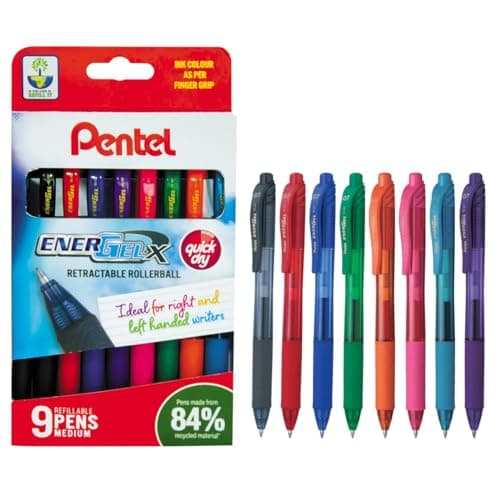 Image of Pentel EnerGel X Pen with 0.7 mm Tip - Assorted Colours, YBL107/9-M