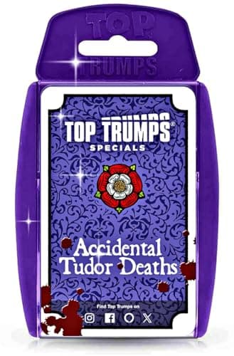 Image of Top Trumps Accidental Tudor Deaths Card Game, Historical Special Edition, Ages 8+, 2-6 Players