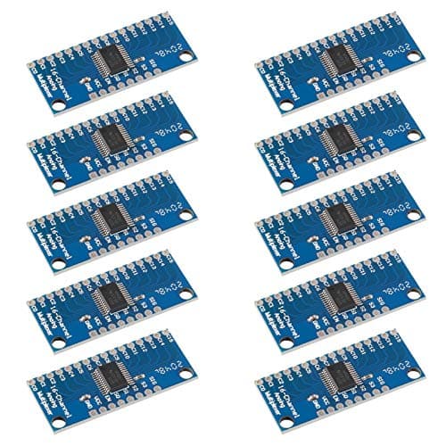 Image of ALMOCN 10pcs CD74HC4067 16-Channel Analog Digital Multiplexer Breakout Board Module for Arduino 2V-6V Microcontroller 16 Device RX Lines