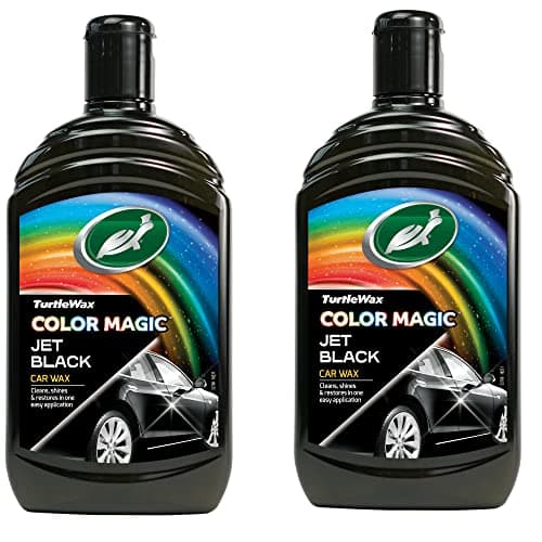Image of Turtle Wax Color Magic Jet Black Wax 2 Pack – Triple Action Car Polish – Removes Scratches & Blemishes While Building A Deep Shine - Restore Your Cars Paint Work For Long Lasting Protection