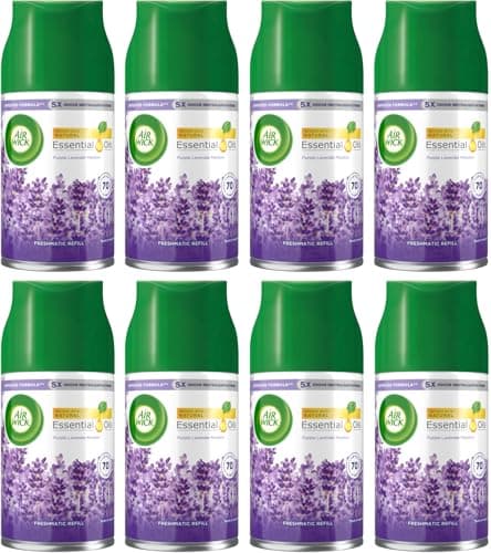 Image of Air Wick Freshmatic Max Purple Lavender Meadow Automatic Refill, 8 x 250ml