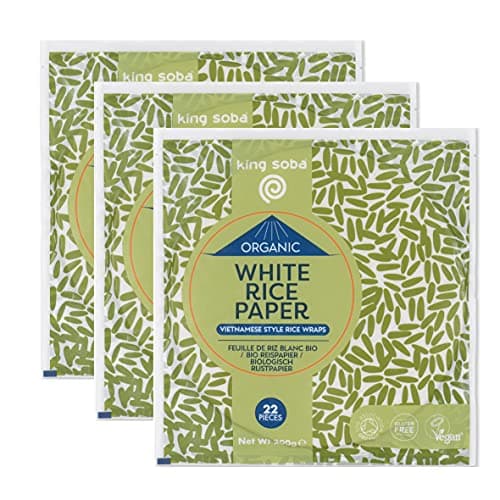 Image of King Soba Organic White Rice Paper Wraps 3 Pack Bundle