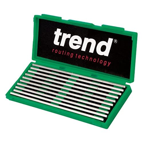 Image of Trend Craft Pro Solid Carbide Planer Blades, 82 x 5.5 x 1.1mm, 5 Pairs, Double Edged Replacement Planer Blades, CR/PB29/5PR