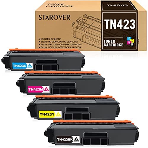 Image of STAROVER Compatible Toner Cartridges Replacement for Brother TN423 TN-423 TN421 Toner Cartridges Use for Brother HL-L8260CDW HL-L8360CDW DCP-L8410CDN DCP-L8410CDW MFC-L8690CDW MFC-L8900CDW (4 Pack)