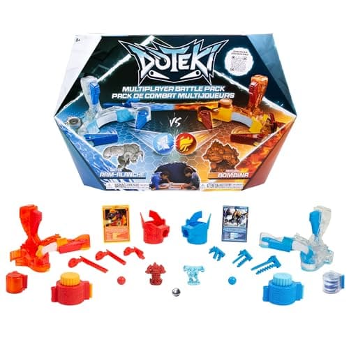 Image of Doteki Heatoru & Arctos Champion Set, Multiplayer Battle Pack, Dynamic Arena Game for 2+ Players, Customizable Battles, Compatible with All Packs, Ages 8+, Blue and Red
