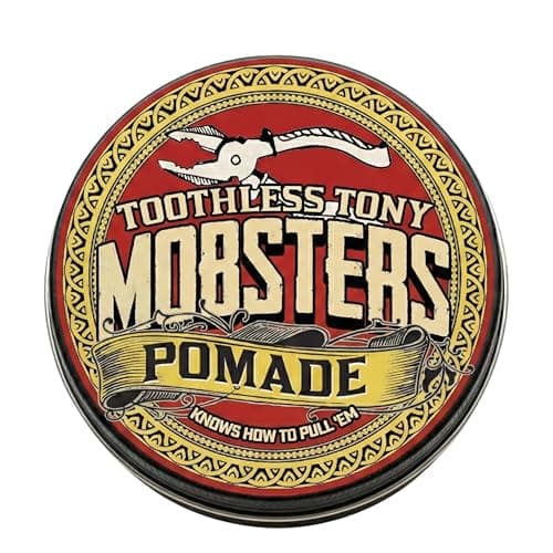 Image of Mobsters Pomade for Men - Strong Hold, Matte Finish Water-Based Pomade for Men, Easy Wash Out, Non-Greasy, Long-Lasting Mens Hair Wax for Slick Back, Easy Wash Out, Compact Tin, Various Scents