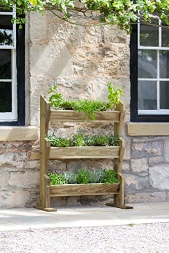 Image of Zest4Leisure Vertical Herb Stand, Wood, 0.50 x 0.92 x 0.19 cm