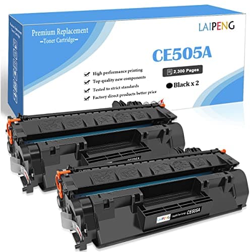 Image of LAIPENG Compatible Toner Cartridge 05A CE505A 05X CE505X up to 2300 Pages for HP LaserJet P2030 P2035 P2035N P2050 P2055D P2055DN P2055X Printers ( CE5050A Black x 2 )