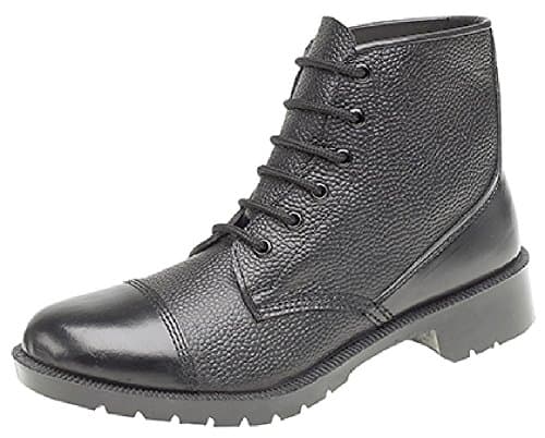 Image of Grafters 6 Eye Cadet Boots- Ccf,Army Boots, Black, 7 UK