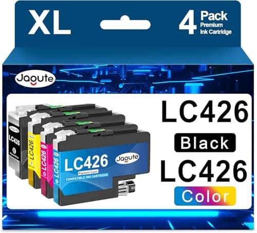 Image of Jagute 4-Pack LC426XL Ink Cartridges Compatible for Brother LC426VAL LC 426 Multipack for Brother MFC-J4335DW MFC-J4340DW MFC-J4535DW MFC-J4540DW MFC J4335 MFC J4340 MFC J4535 MFC J4540W Printer