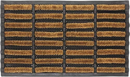 Image of VL Door Mat 45x75cm – Durable Coir Door Mats Outdoor with Anti-Slip Rubber Base – Machine Washable, Super Absorbent Outdoor Mat for Mud, Rain & Dirt – Great for Entryways, Patio, Porch (Pack of 1)