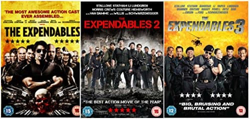 Image of The Expendables Trilogy: The Expendables 1 / The Expendables 2 / The Expendables 3 Complete DVD Collection