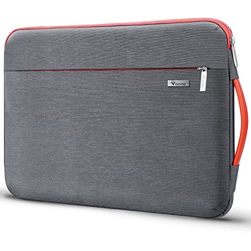 Image of Voova 360°Protective Laptop Sleeve Case 15.6 inch, Waterproof Slim Computer Cover Bag with Handle Compatible with MacBook Pro 16, 15.6”-16” HP Acer Lenovo Asus Dell Laptop,Grey