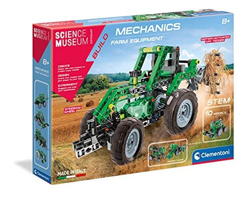 Image of Clementoni - 61327, Science Museum Mechanics Laboratory Farm Equipment Toy for children, ages 8 years plus