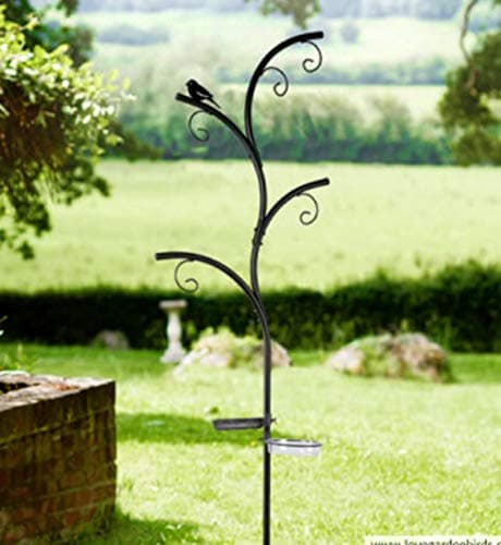 Image of Garden Mile Wild Bird Feeder Station - Stylish Tree Look Hanging Bird Feeders with Many Hooks and Branches - Seed, Peanut, Sunflower and Fat Ball Bird Feeders Ideal for Outdoors, Graden, Patio